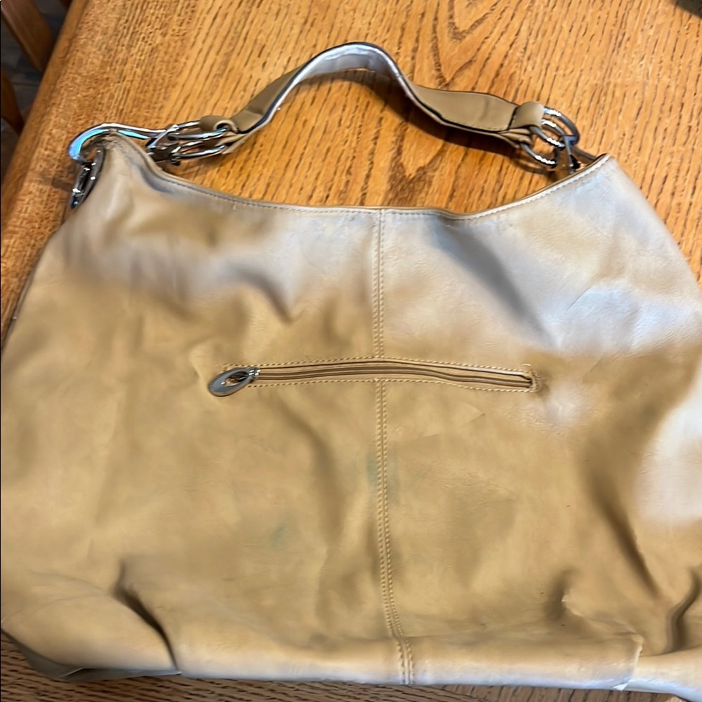 Tan Leather Hobo Bag